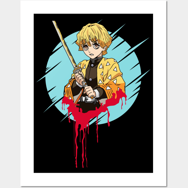 Demon Slayer | Zenitsu Wall Art by mounier